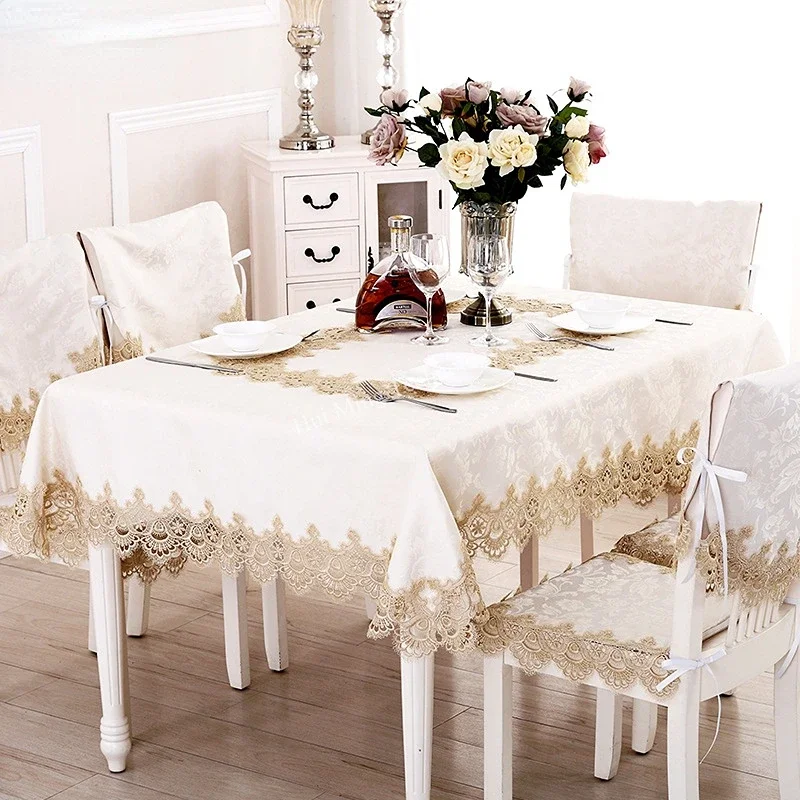 Home Textiles List - Table Cloth Round Table Cream Table
