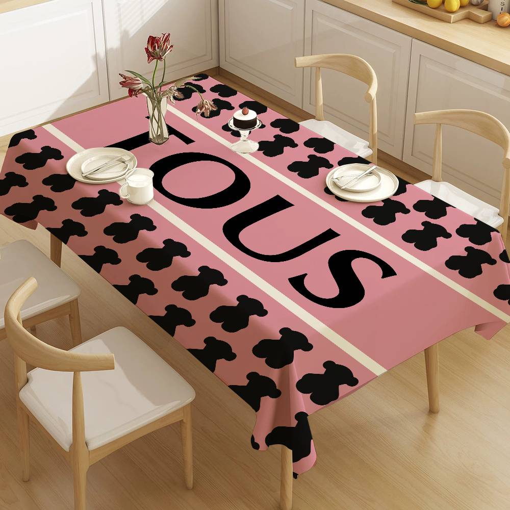 Home Textiles Today News - Cute T-TOUSes Bear Rectangle Tablecloth Table