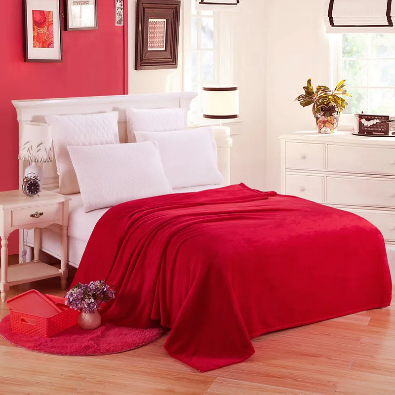 Home Textile Soft Solid Blanke - Bed Sheet Microfiber ulasan dan harga