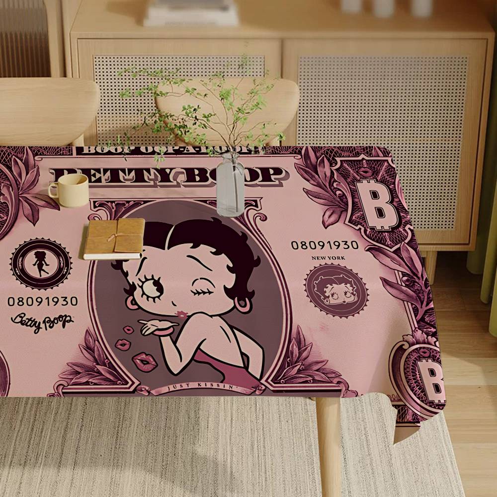 B-Betty Girl B-Boop Tablecloth - Home Textiles Today News ulasan dan harga