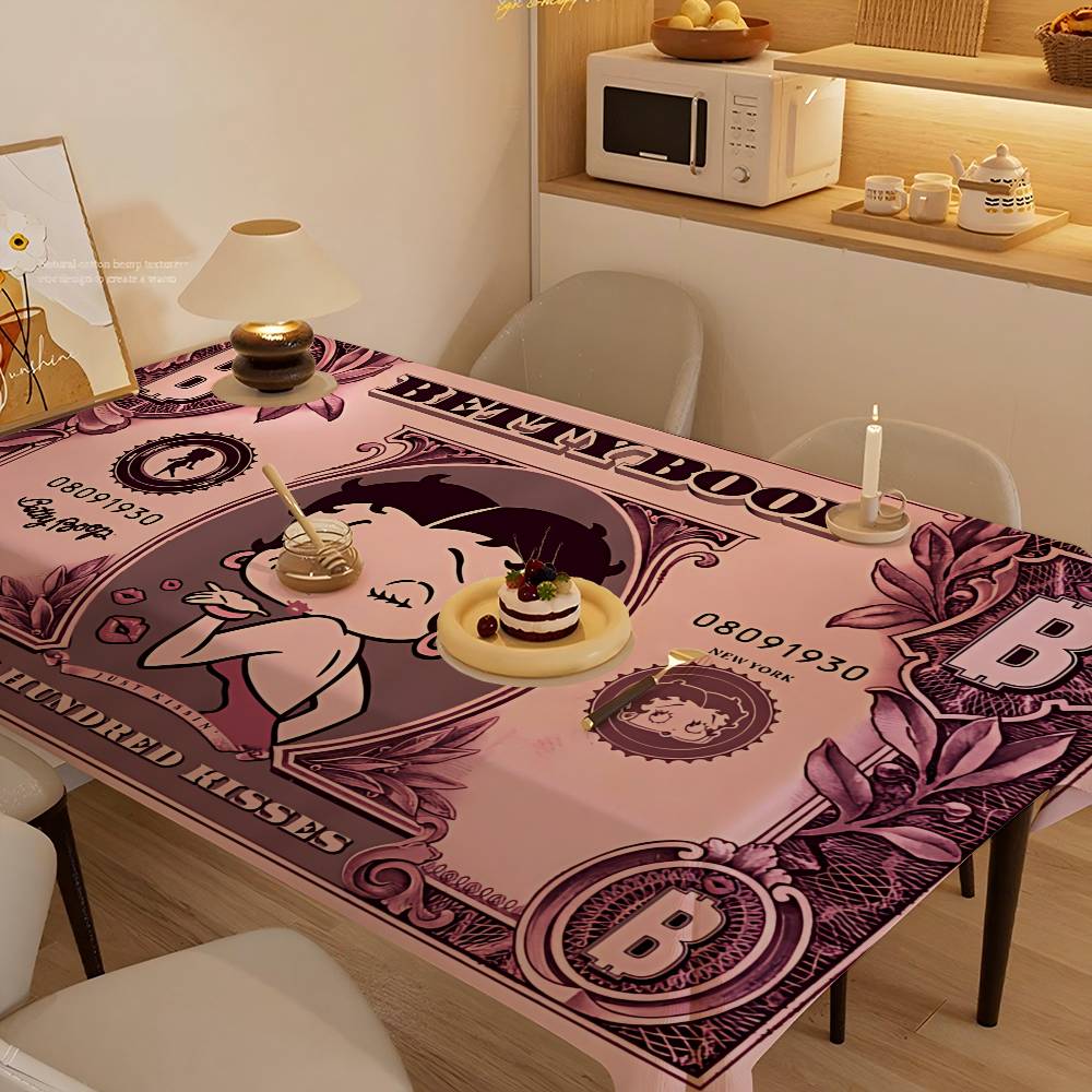 B-Betty Girl B-Boop Tablecloth - Home Textiles Today News ulasan dan harga
