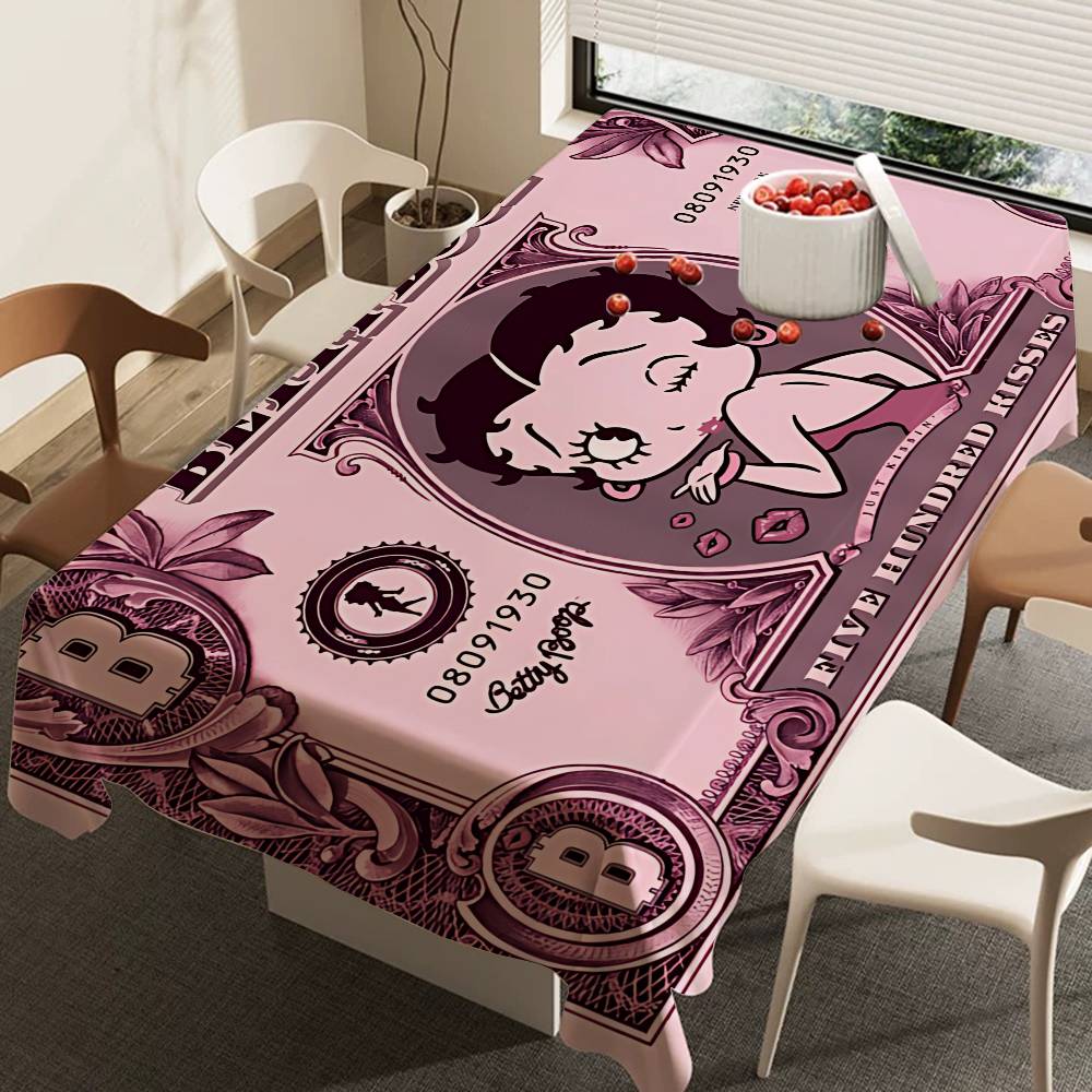 B-Betty Girl B-Boop Tablecloth - Home Textiles Today News ulasan dan harga