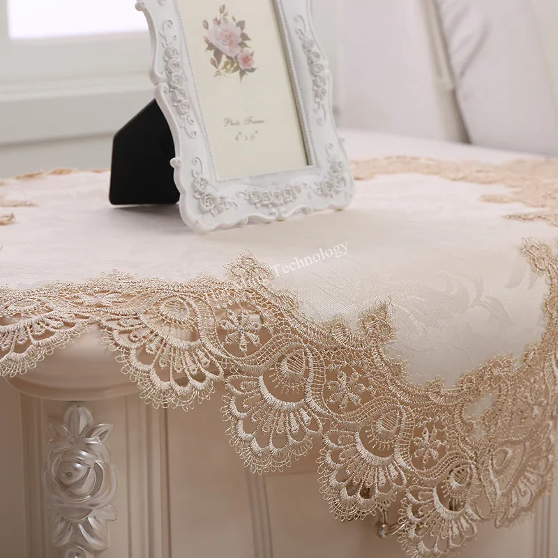 Table Cloth Round Table Cream  - Home Textiles List ulasan dan harga