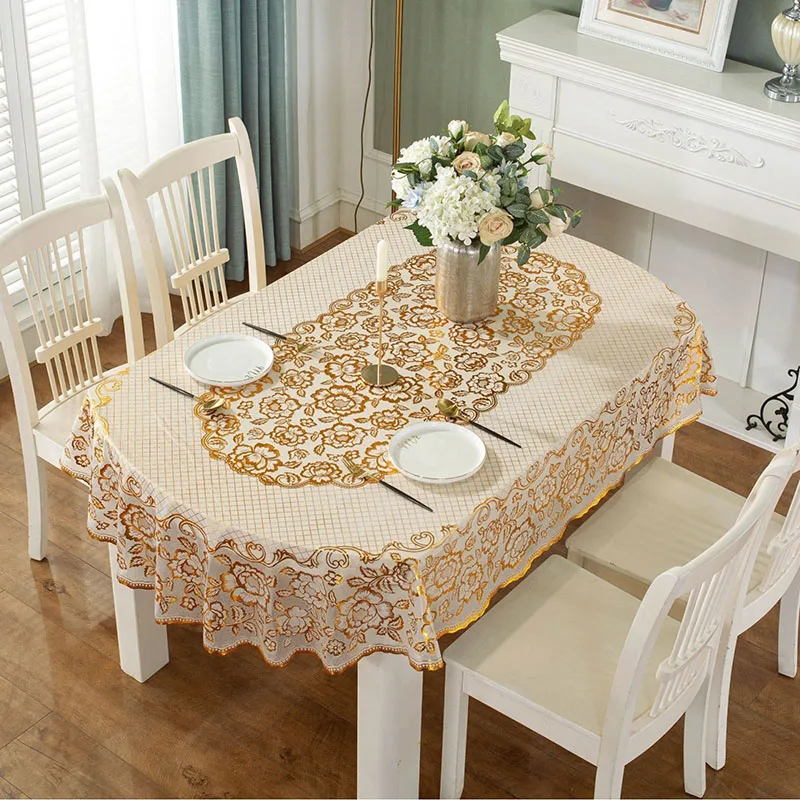 New PVC Oval Waterproof Tablec - Home Textiles Today News ulasan dan harga