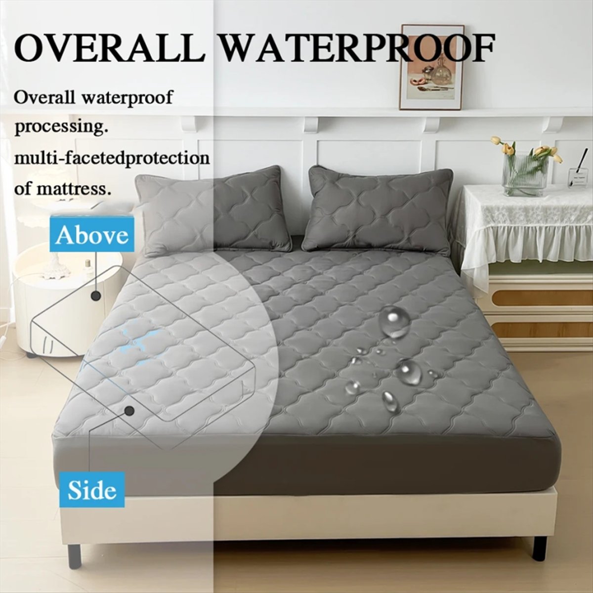 Learned- Waterproof Fitted Bed - Bed Sheet Microfiber ulasan dan harga