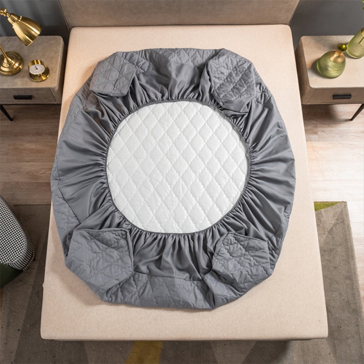 Learned- Waterproof Fitted Bed - Bed Sheet Microfiber ulasan dan harga