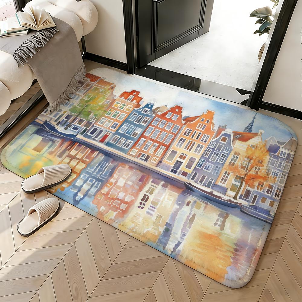 Soft Absorbent Non-Slip Rug Pl - Home Textiles Netherlands ulasan dan harga