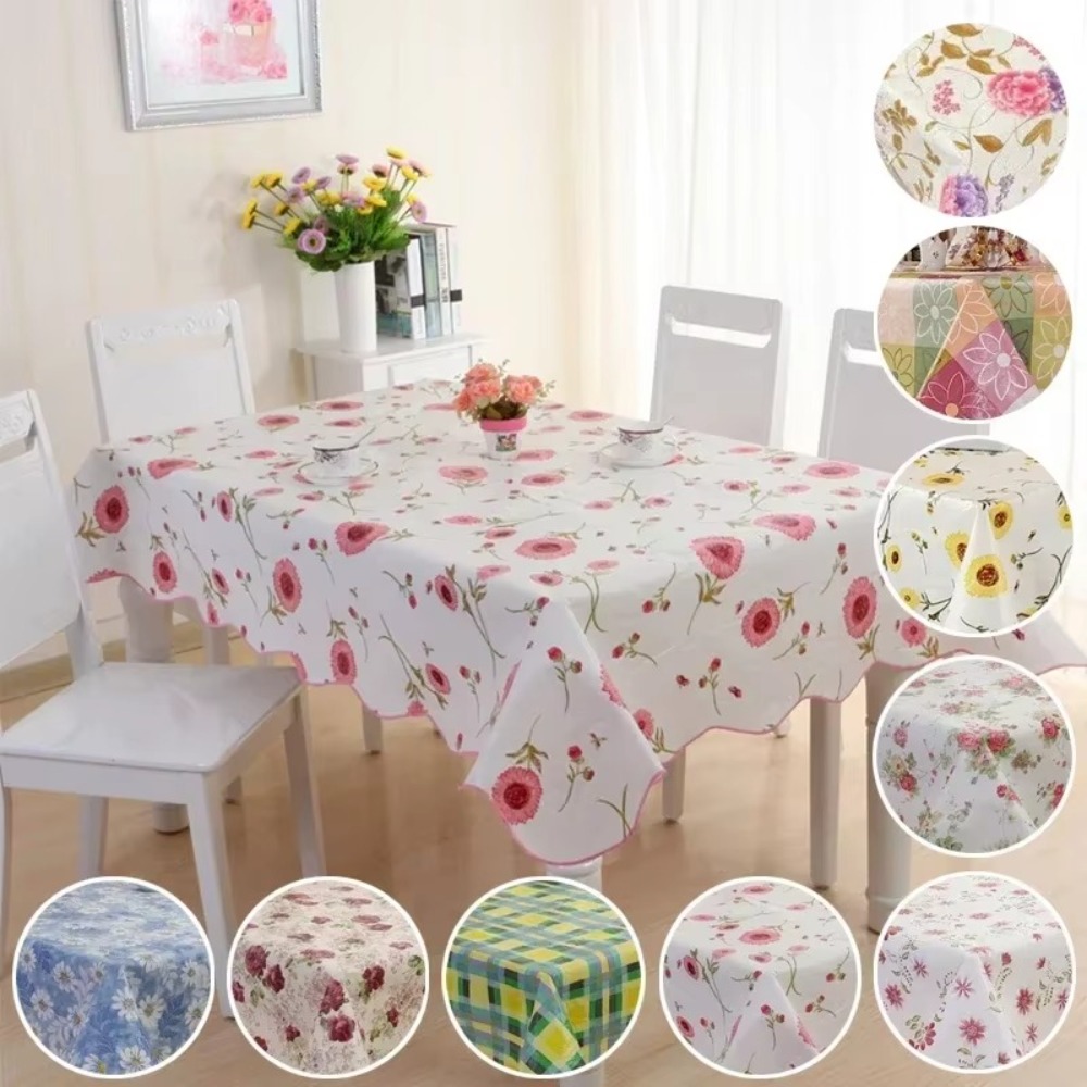 Waterproof PVC Table Cloth Hom - Home Textiles Today News ulasan dan harga